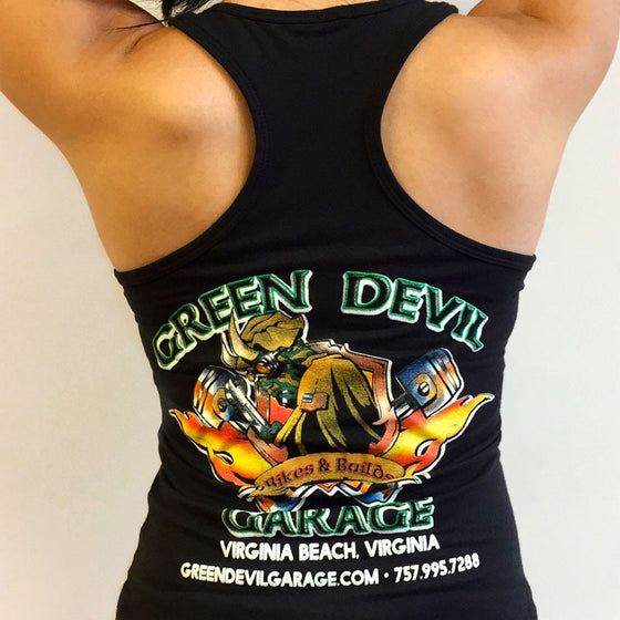 BIKES & BUILDS WOMEN’S FITTED TANK TOP